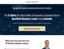 Tablet Screenshot of jamesbrooks.com